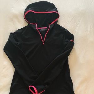 Nike girl’s dri-fit black pink hoodie sweatshirt L